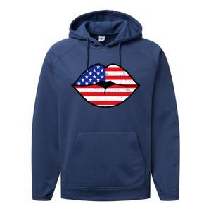 USA Lips Performance Fleece Hoodie