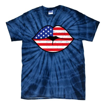 USA Lips Tie-Dye T-Shirt