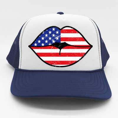 USA Lips Trucker Hat