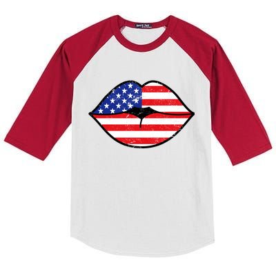 USA Lips Kids Colorblock Raglan Jersey