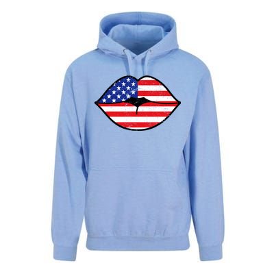 USA Lips Unisex Surf Hoodie