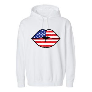 USA Lips Garment-Dyed Fleece Hoodie