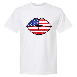 USA Lips Garment-Dyed Heavyweight T-Shirt