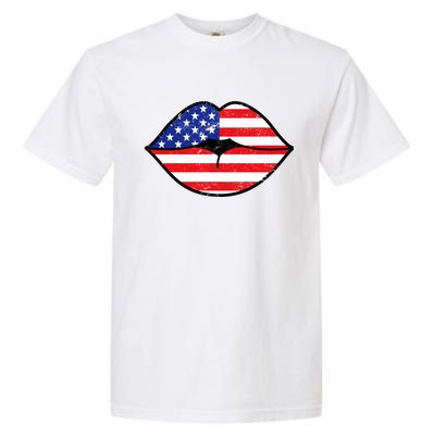 USA Lips Garment-Dyed Heavyweight T-Shirt