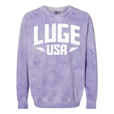 USA Luge Team Colorblast Crewneck Sweatshirt