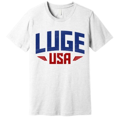 USA Luge Team Premium T-Shirt