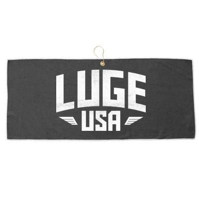 USA Luge Team Large Microfiber Waffle Golf Towel