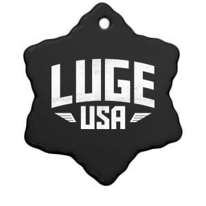 USA Luge Team Ceramic Star Ornament