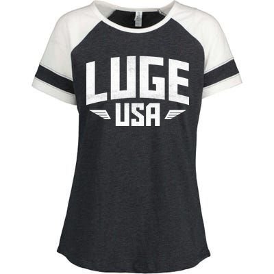 USA Luge Team Enza Ladies Jersey Colorblock Tee