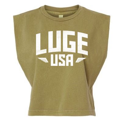 USA Luge Team Garment-Dyed Women's Muscle Tee