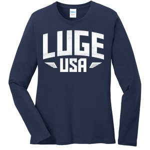 USA Luge Team Ladies Long Sleeve Shirt