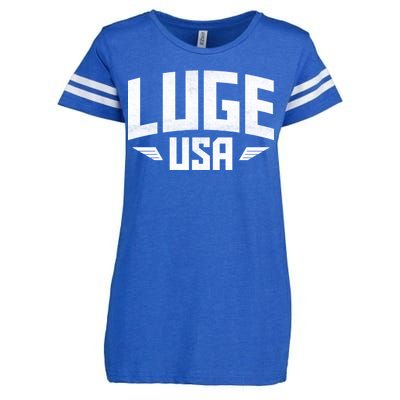 USA Luge Team Enza Ladies Jersey Football T-Shirt