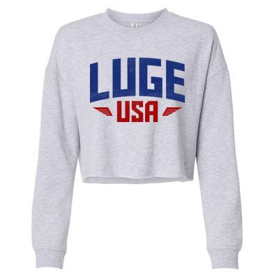 USA Luge Team Cropped Pullover Crew