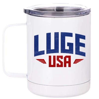 USA Luge Team 12 oz Stainless Steel Tumbler Cup