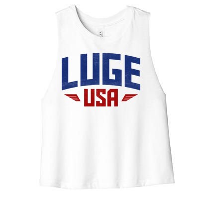 USA Luge Team Women's Racerback Cropped Tank