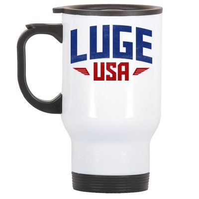 USA Luge Team Stainless Steel Travel Mug