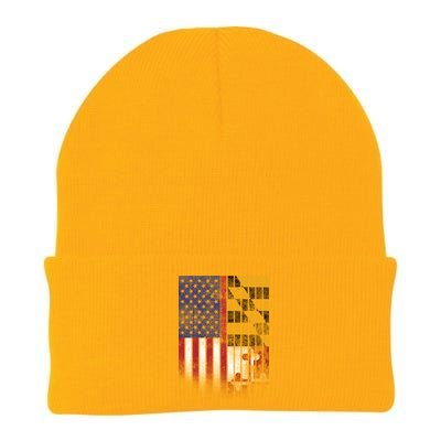 USA Maryland Flag Knit Cap Winter Beanie