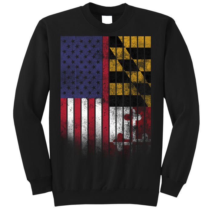 USA Maryland Flag Sweatshirt