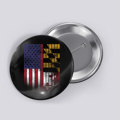 USA Maryland Flag Button