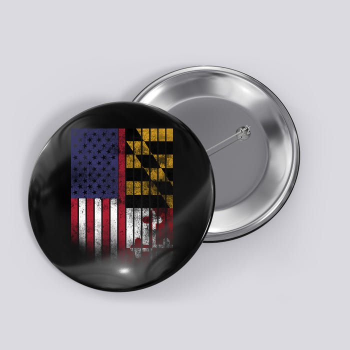 USA Maryland Flag Button