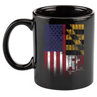 USA Maryland Flag 11oz C Handle Ceramic Mug