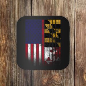 USA Maryland Flag Coaster