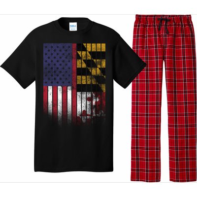 USA Maryland Flag Pajama Set