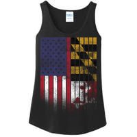 USA Maryland Flag Ladies Essential Tank