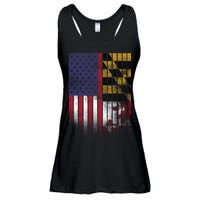 USA Maryland Flag Ladies Essential Flowy Tank