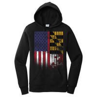 USA Maryland Flag Women's Pullover Hoodie