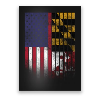 USA Maryland Flag Poster