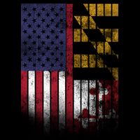 USA Maryland Flag Women's V-Neck T-Shirt