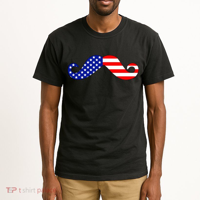 USA Mustache American Stache Tall T-Shirt