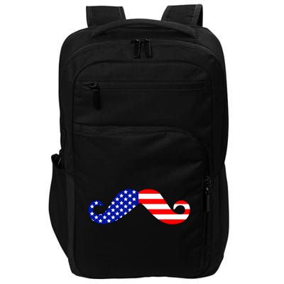 USA Mustache American Stache Impact Tech Backpack