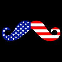 USA Mustache American Stache Sustainable Bucket Hat