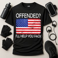 USA Offended I'll Help You Pack Cooling Performance Crew T-Shirt