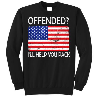 USA Offended I'll Help You Pack Sweatshirt