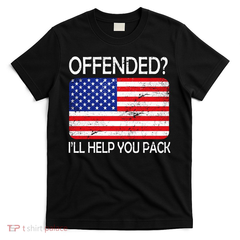 USA Offended I'll Help You Pack T-Shirt