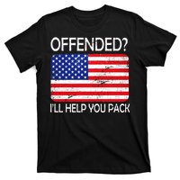 USA Offended I'll Help You Pack T-Shirt