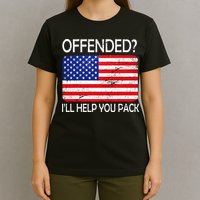 USA Offended I'll Help You Pack T-Shirt
