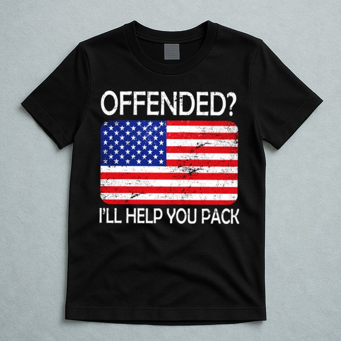 USA Offended I'll Help You Pack T-Shirt