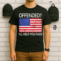 USA Offended I'll Help You Pack T-Shirt