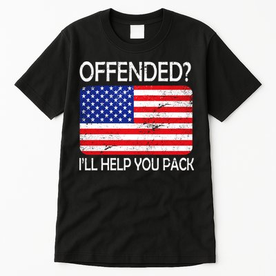 USA Offended I'll Help You Pack Tall T-Shirt