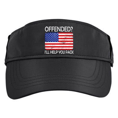 USA Offended I'll Help You Pack Adult Drive Performance Visor