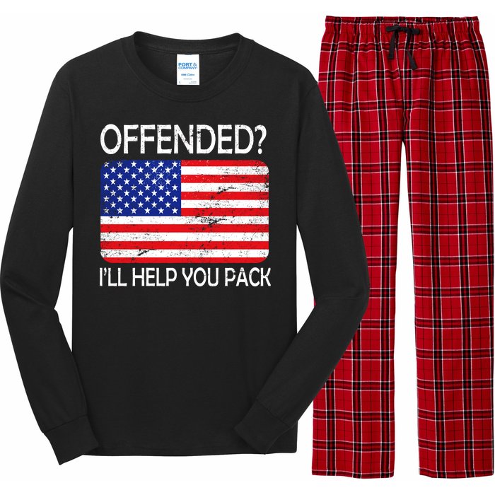 USA Offended I'll Help You Pack Long Sleeve Pajama Set