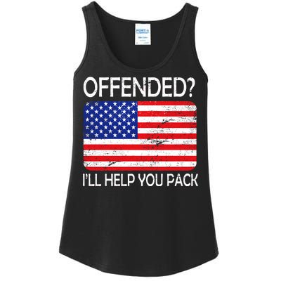 USA Offended I'll Help You Pack Ladies Essential Tank