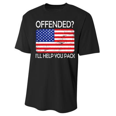 USA Offended I'll Help You Pack Performance Sprint T-Shirt