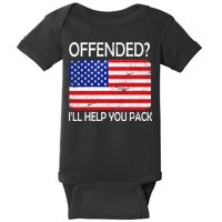 USA Offended I'll Help You Pack Baby Bodysuit