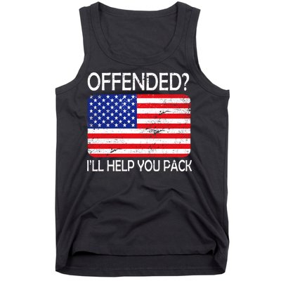 USA Offended I'll Help You Pack Tank Top