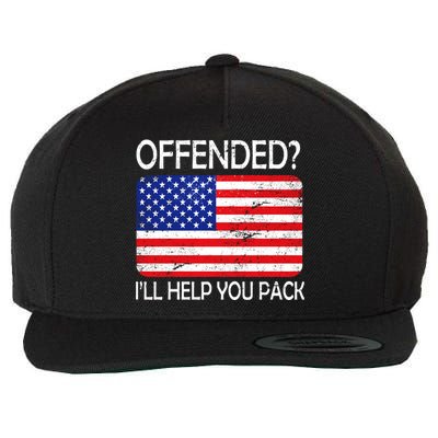 USA Offended I'll Help You Pack Wool Snapback Cap